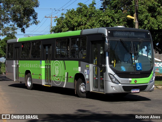 Viação Garcia 81158 na cidade de Paranavaí, Paraná, Brasil, por Robson Alves. ID da foto: 11188610.