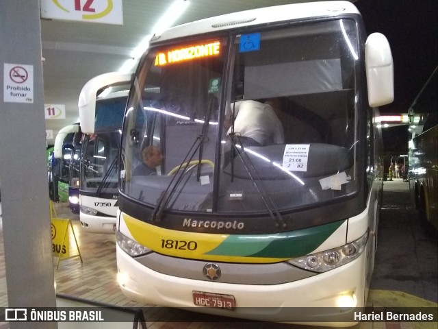 Empresa Gontijo de Transportes 18120 na cidade de João Monlevade, Minas Gerais, Brasil, por Hariel Bernades. ID da foto: 11192112.