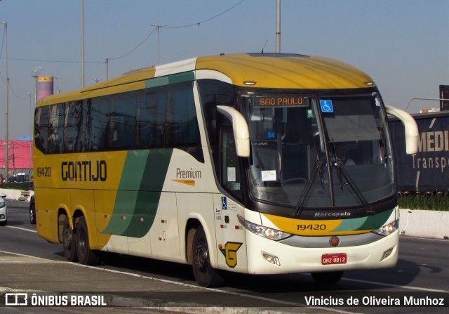 Empresa Gontijo de Transportes 19420 na cidade de São Paulo, São Paulo, Brasil, por Vinicius de Oliveira Munhoz. ID da foto: 11190996.