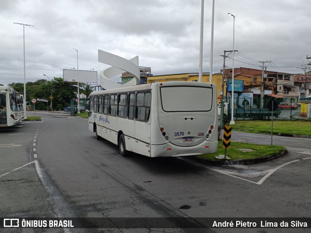 Expresso Vitória Bahia 3570 na cidade de Lauro de Freitas, Bahia, Brasil, por André Pietro  Lima da Silva. Número da foto: #11191206.