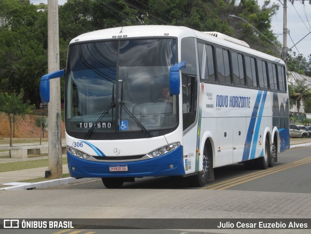 Viação Novo Horizonte 306 na cidade de Viçosa, Minas Gerais, Brasil, por Julio Cesar Euzebio Alves. ID da foto: 11191591.