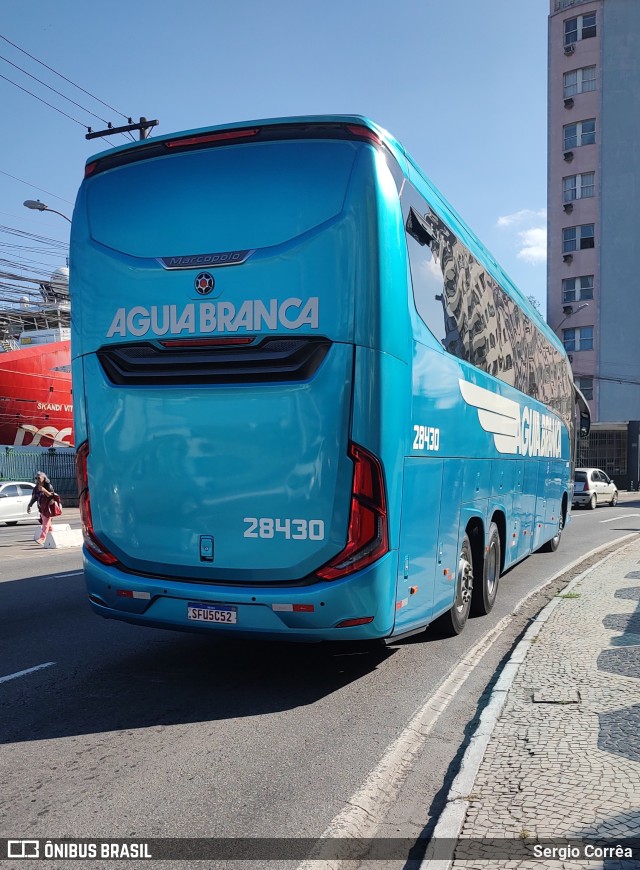 Viação Águia Branca 28430 na cidade de Vitória, Espírito Santo, Brasil, por Sergio Corrêa. Número da foto: #11193155.