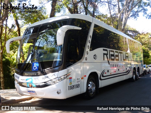 Ribatur Transportes 110110 na cidade de Águas de Lindóia, São Paulo, Brasil, por Rafael Henrique de Pinho Brito. ID da foto: 11192506.