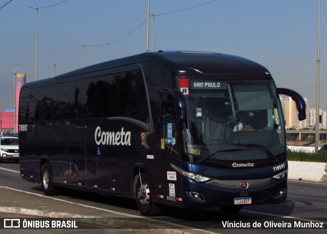 Viação Cometa 719597 na cidade de São Paulo, São Paulo, Brasil, por Vinicius de Oliveira Munhoz. ID da foto: 11191029.