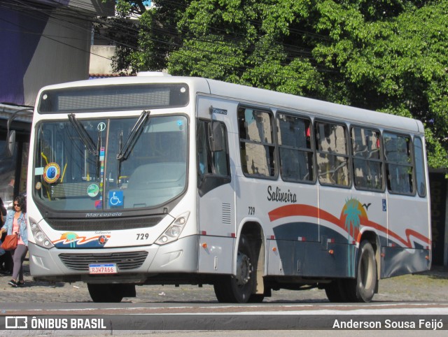 Auto Viação Salineira 729 na cidade de Cabo Frio, Rio de Janeiro, Brasil, por Anderson Sousa Feijó. ID da foto: 11192662.