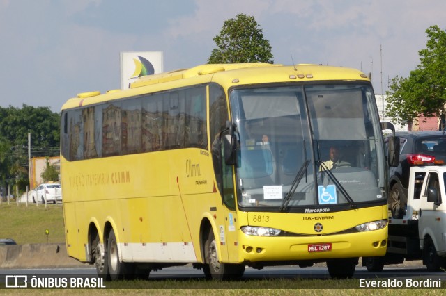 Viação Itapemirim 8813 na cidade de Caçapava, São Paulo, Brasil, por Everaldo Bordini. ID da foto: 11190760.