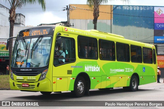 Santo Antônio Transportes Niterói 2.2.046 na cidade de Niterói, Rio de Janeiro, Brasil, por Paulo Henrique Pereira Borges. Número da foto: #11192451.
