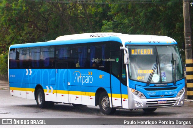 Viação Nossa Senhora do Amparo RJ 186.283 na cidade de Niterói, Rio de Janeiro, Brasil, por Paulo Henrique Pereira Borges. Número da foto: #11195323.