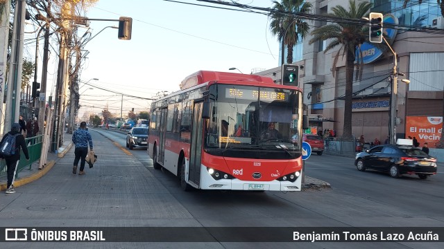 Metbus 1173 na cidade de Maipú, Santiago, Metropolitana de Santiago, Chile, por Benjamín Tomás Lazo Acuña. ID da foto: 11195811.