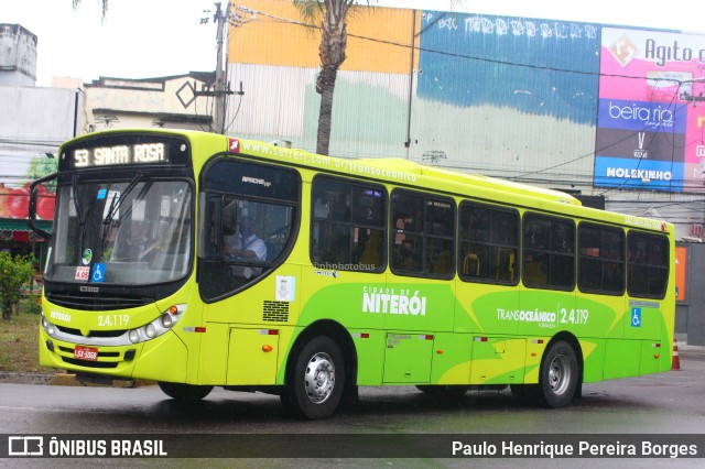 Viação Fortaleza 2.4.119 na cidade de Niterói, Rio de Janeiro, Brasil, por Paulo Henrique Pereira Borges. Número da foto: #11195313.