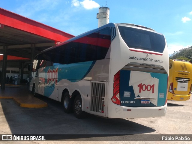 Auto Viação 1001 RJ 108.1093 na cidade de Queluz, São Paulo, Brasil, por Fábio Paixão. ID da foto: 11194708.