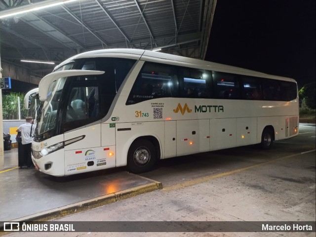 Viação Motta 31743 na cidade de Ribeirão Preto, São Paulo, Brasil, por Marcelo Horta. ID da foto: 11193486.