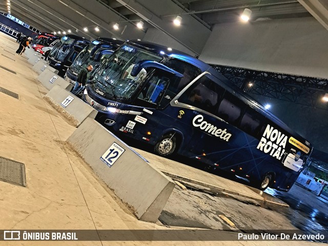 Viação Cometa 719571 na cidade de Santos, São Paulo, Brasil, por Paulo Vitor De Azevedo. ID da foto: 11193820.