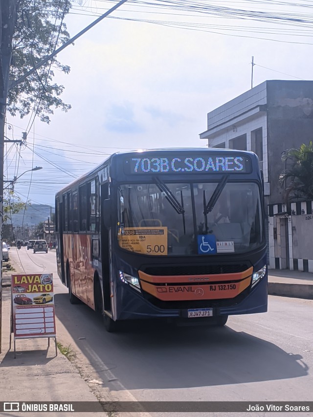 Evanil Transportes e Turismo RJ 132.150 na cidade de Nova Iguaçu, Rio de Janeiro, Brasil, por João Vitor Soares. Número da foto: #11195690.
