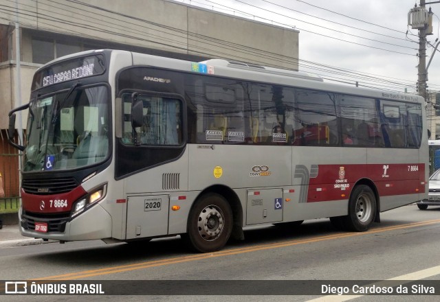 Transwolff Transportes e Turismo 7 8664 na cidade de São Paulo, São Paulo, Brasil, por Diego Cardoso da Silva. Número da foto: #11194392.