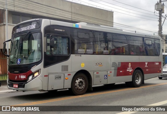 Transwolff Transportes e Turismo 7 8664 na cidade de São Paulo, São Paulo, Brasil, por Diego Cardoso da Silva. ID da foto: 11194392.