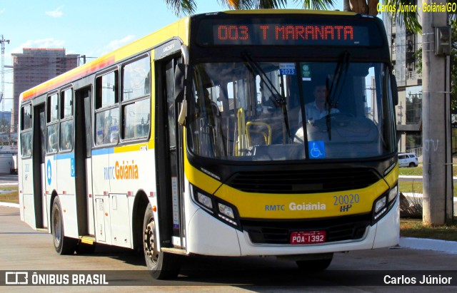 HP Transportes Coletivos 20020 na cidade de Goiânia, Goiás, Brasil, por Carlos Júnior. Número da foto: #11196103.