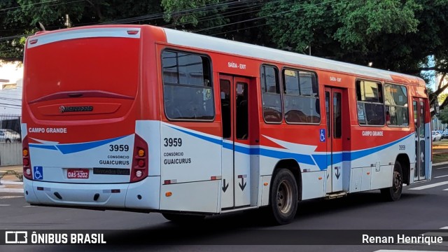 Jaguar Transportes Urbanos 3959 na cidade de Campo Grande, Mato Grosso do Sul, Brasil, por Renan Henrique. Número da foto: #11193425.