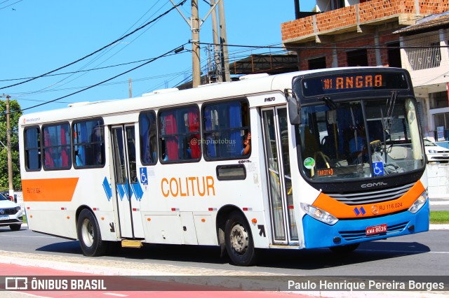 Colitur Transportes Rodoviários RJ 116.024 na cidade de Angra dos Reis, Rio de Janeiro, Brasil, por Paulo Henrique Pereira Borges. Número da foto: #11195272.