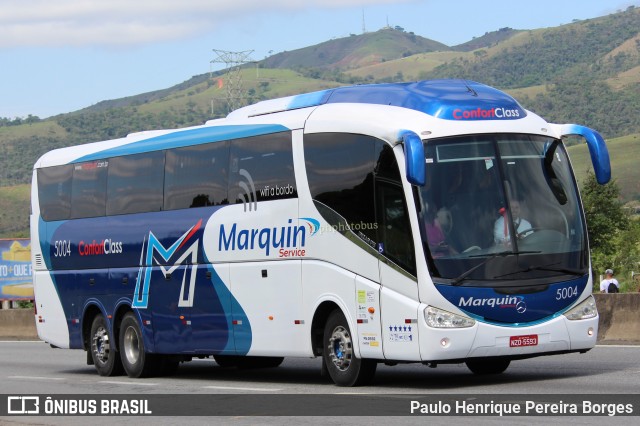 Marquin Service Transportes e Turismo 5004 na cidade de Aparecida, São Paulo, Brasil, por Paulo Henrique Pereira Borges. ID da foto: 11195398.