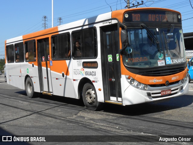 Linave Transportes A03017 na cidade de Nova Iguaçu, Rio de Janeiro, Brasil, por Augusto César. ID da foto: 11194737.