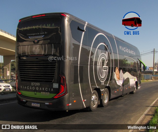 Viação Garcia 87099 na cidade de Campinas, São Paulo, Brasil, por Wellington Lima. Número da foto: #11195424.