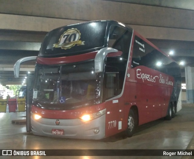 Expresso São Luiz 7770 na cidade de Anápolis, Goiás, Brasil, por Roger Michel. Número da foto: #11194668.