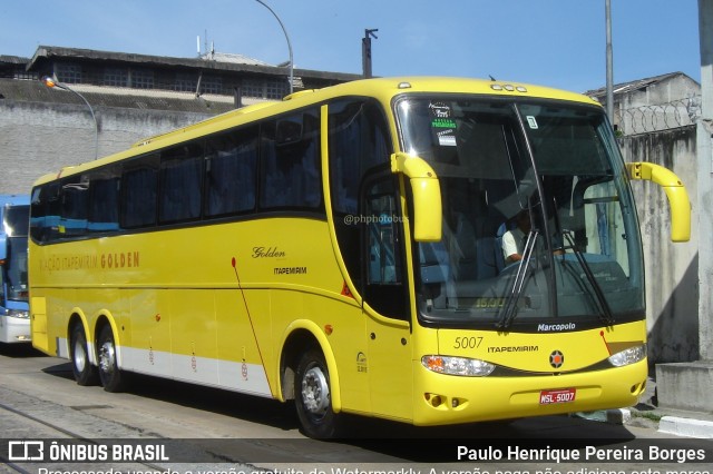 Viação Itapemirim 5007 na cidade de Rio de Janeiro, Rio de Janeiro, Brasil, por Paulo Henrique Pereira Borges. ID da foto: 11195457.