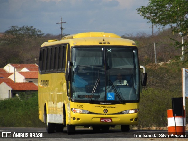 Viação Itapemirim 8205 na cidade de Taquaritinga do Norte, Pernambuco, Brasil, por Lenilson da Silva Pessoa. ID da foto: 11197639.