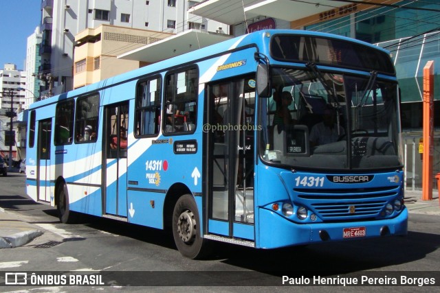 Viação Praia Sol 14311 na cidade de Vila Velha, Espírito Santo, Brasil, por Paulo Henrique Pereira Borges. Número da foto: #11197934.