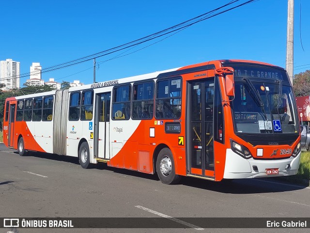 Itajaí Transportes Coletivos 2048 na cidade de Campinas, São Paulo, Brasil, por Eric Gabriel. ID da foto: 11198300.