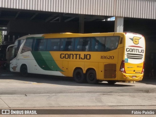 Empresa Gontijo de Transportes 18620 na cidade de Rio de Janeiro, Rio de Janeiro, Brasil, por Fábio Paixão. ID da foto: 11197998.