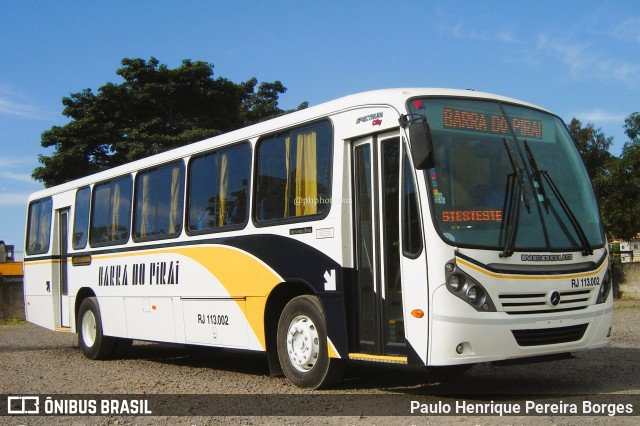 Viação Barra do Piraí Turismo RJ 113.002 na cidade de Barra do Piraí, Rio de Janeiro, Brasil, por Paulo Henrique Pereira Borges. Número da foto: #11198255.