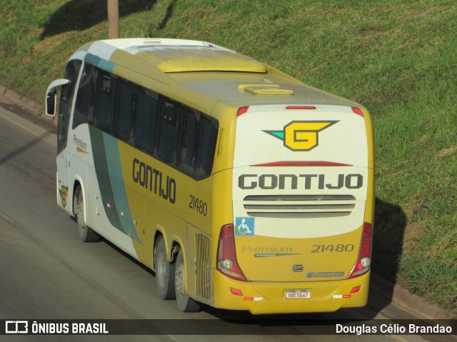 Empresa Gontijo de Transportes 21480 na cidade de Belo Horizonte, Minas Gerais, Brasil, por Douglas Célio Brandao. ID da foto: 11199803.