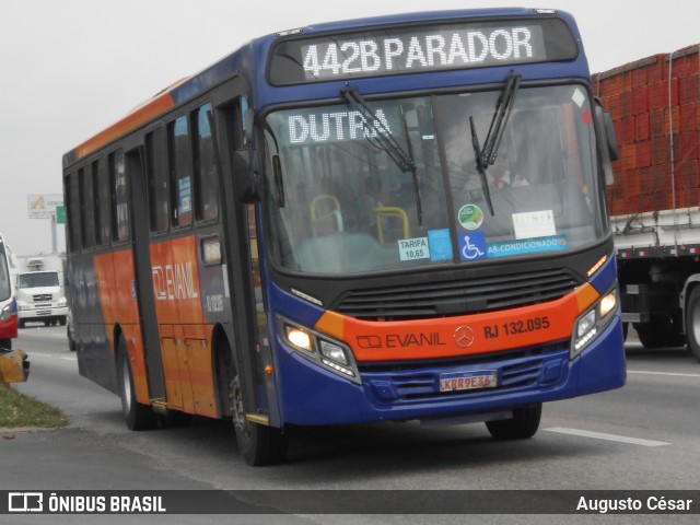 Evanil Transportes e Turismo RJ 132.095 na cidade de Nova Iguaçu, Rio de Janeiro, Brasil, por Augusto César. Número da foto: #11198735.