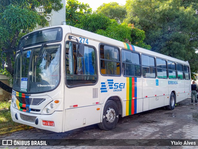 Borborema Imperial Transportes 274 na cidade de Olinda, Pernambuco, Brasil, por Ytalo Alves. ID da foto: 11198799.