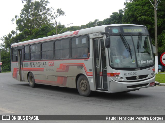 Viação Resendense RJ 192.005 na cidade de Resende, Rio de Janeiro, Brasil, por Paulo Henrique Pereira Borges. Número da foto: #11200529.