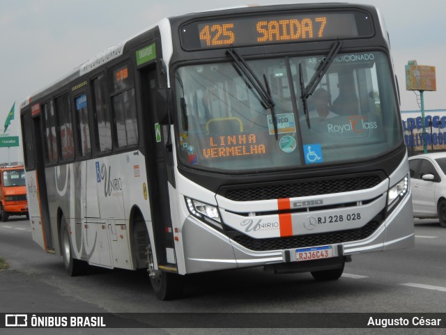 UniRio Transportes RJ 228.028 na cidade de Nova Iguaçu, Rio de Janeiro, Brasil, por Augusto César. Número da foto: #11198741.