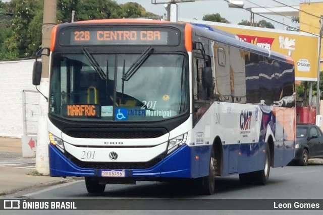 CMT - Consórcio Metropolitano Transportes 201 na cidade de Cuiabá, Mato Grosso, Brasil, por Leon Gomes. Número da foto: #11202243.