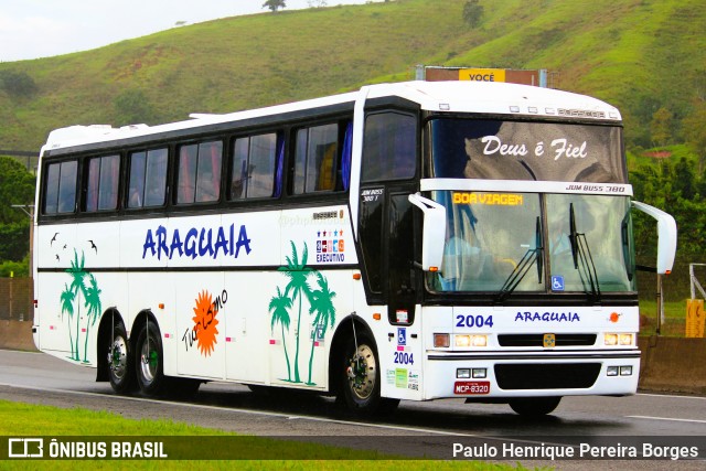 Araguaia Transporte e Turismo 2004 na cidade de Aparecida, São Paulo, Brasil, por Paulo Henrique Pereira Borges. ID da foto: 11202137.