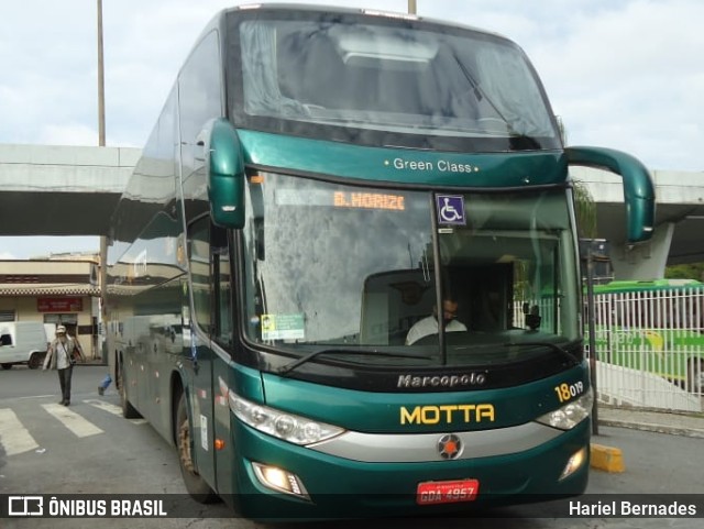 Viação Motta 18019 na cidade de Belo Horizonte, Minas Gerais, Brasil, por Hariel Bernades. Número da foto: #11200955.