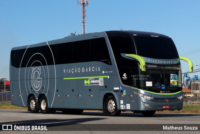 Viação Garcia 8524 na cidade de Resende, Rio de Janeiro, Brasil, por Matheus Souza. ID da foto: 11202590.