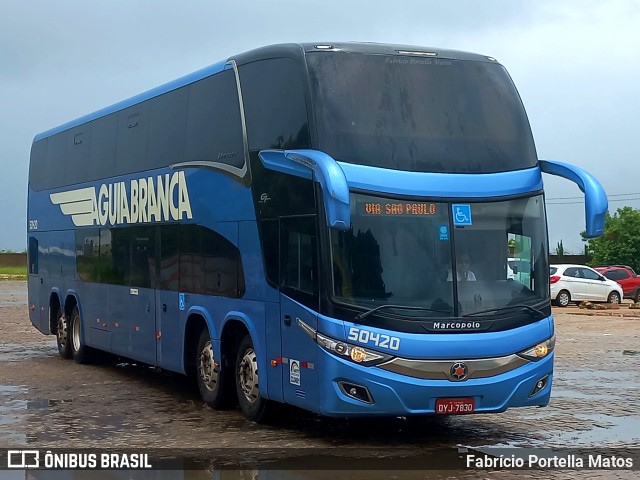 Viação Águia Branca 50420 na cidade de Vitória da Conquista, Bahia, Brasil, por Fabrício Portella Matos. Número da foto: #11200907.