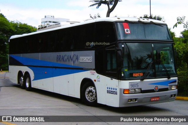 Auto Viação Bragança 9815 na cidade de São Paulo, São Paulo, Brasil, por Paulo Henrique Pereira Borges. Número da foto: #11202077.