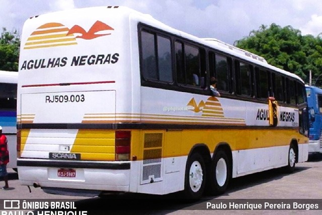 Viação Agulhas Negras RJ 509.003 na cidade de Volta Redonda, Rio de Janeiro, Brasil, por Paulo Henrique Pereira Borges. Número da foto: #11202189.