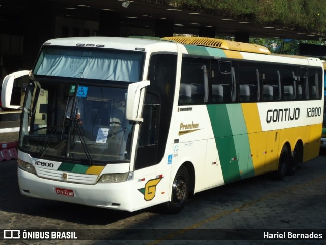 Empresa Gontijo de Transportes 12800 na cidade de Belo Horizonte, Minas Gerais, Brasil, por Hariel Bernades. ID da foto: 11201306.