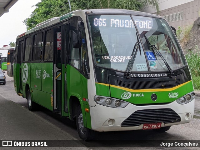 Tijuquinha - Auto Viação Tijuca A50189 na cidade de Rio de Janeiro, Rio de Janeiro, Brasil, por Jorge Gonçalves. Número da foto: #11203012.
