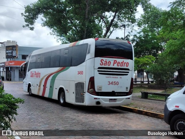 Expresso São Pedro 3450 na cidade de Bagé, Rio Grande do Sul, Brasil, por Busologo Holken. Número da foto: #11202788.