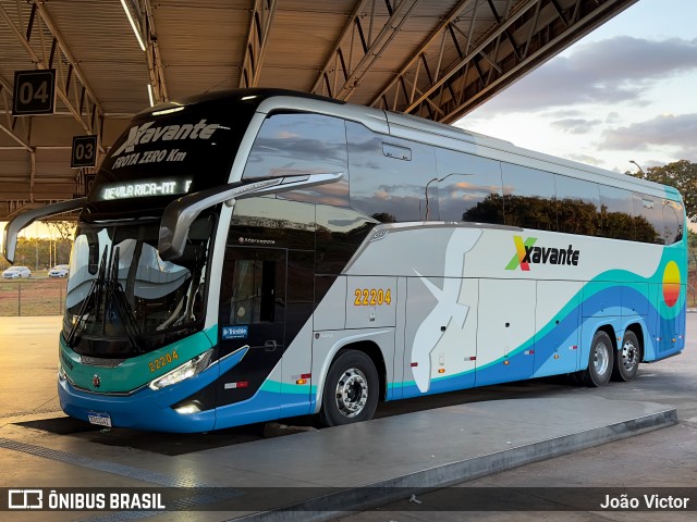 Viação Xavante 22204 na cidade de Brasília, Distrito Federal, Brasil, por João Victor. Número da foto: #11204879.
