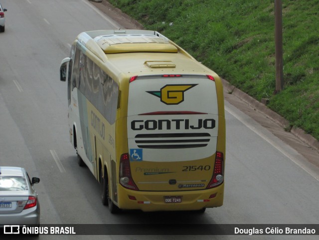 Empresa Gontijo de Transportes 21540 na cidade de Belo Horizonte, Minas Gerais, Brasil, por Douglas Célio Brandao. ID da foto: 11203561.